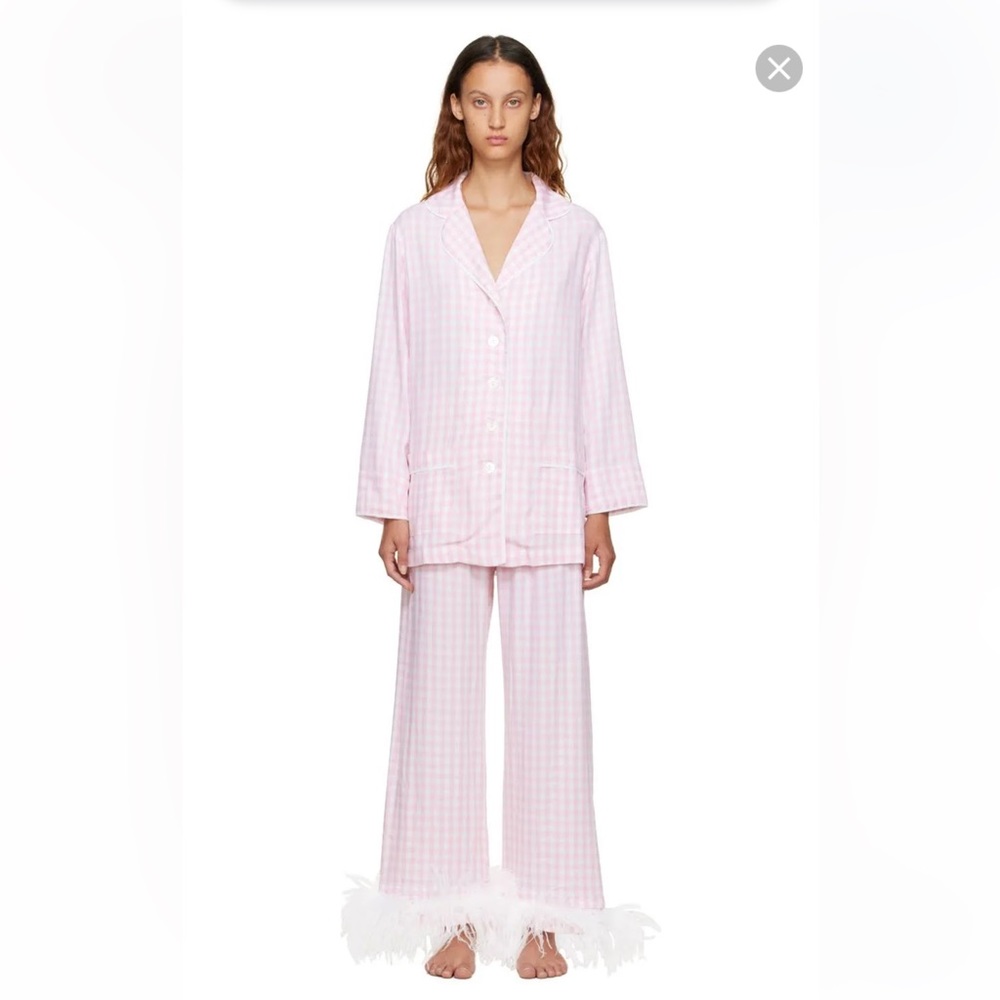 Sleeper Pink Gingham Pajama Set